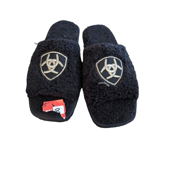 Ariat Cozy Slippers, Black, Women Size 8, Sandals/Slides Style, Polyester - Picture 1 of 5